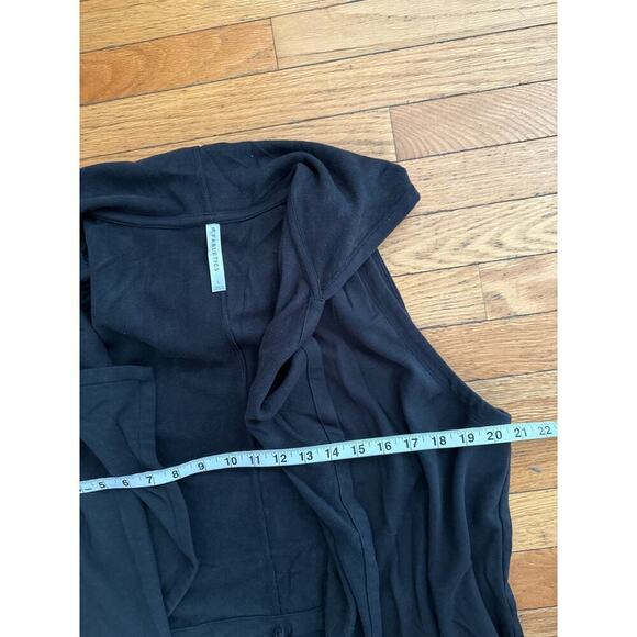 Womens Size L Black Fabletics Hannah Waterfall Vest - Picture 4 of 5